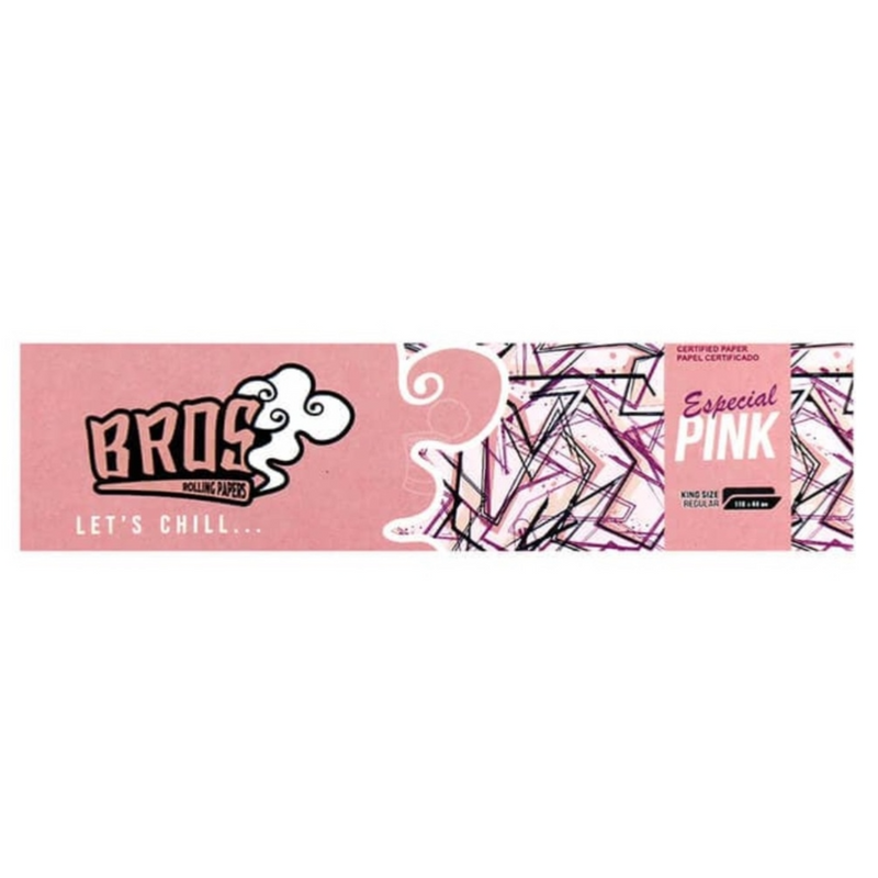 Display de Seda Bros Rosa King Size Com 50 Livretos