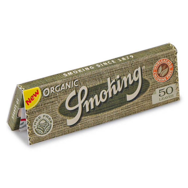 Livreto de Seda Smoking Organic Um de 1/4 com 50 Folhas