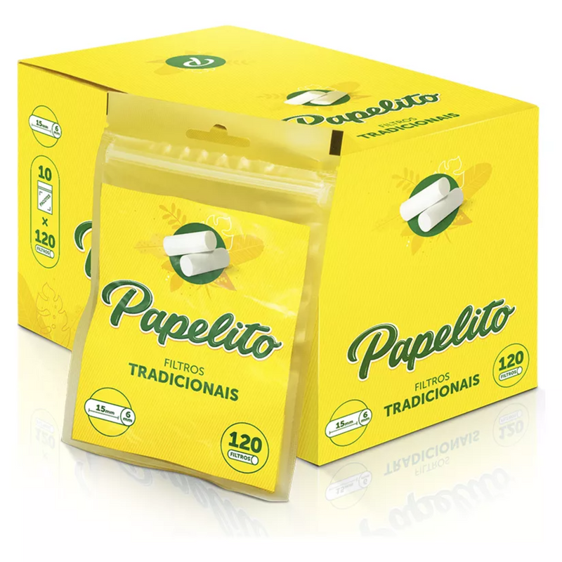 Display de Filtro Papelito Tradicional Com 10 Pacotes
