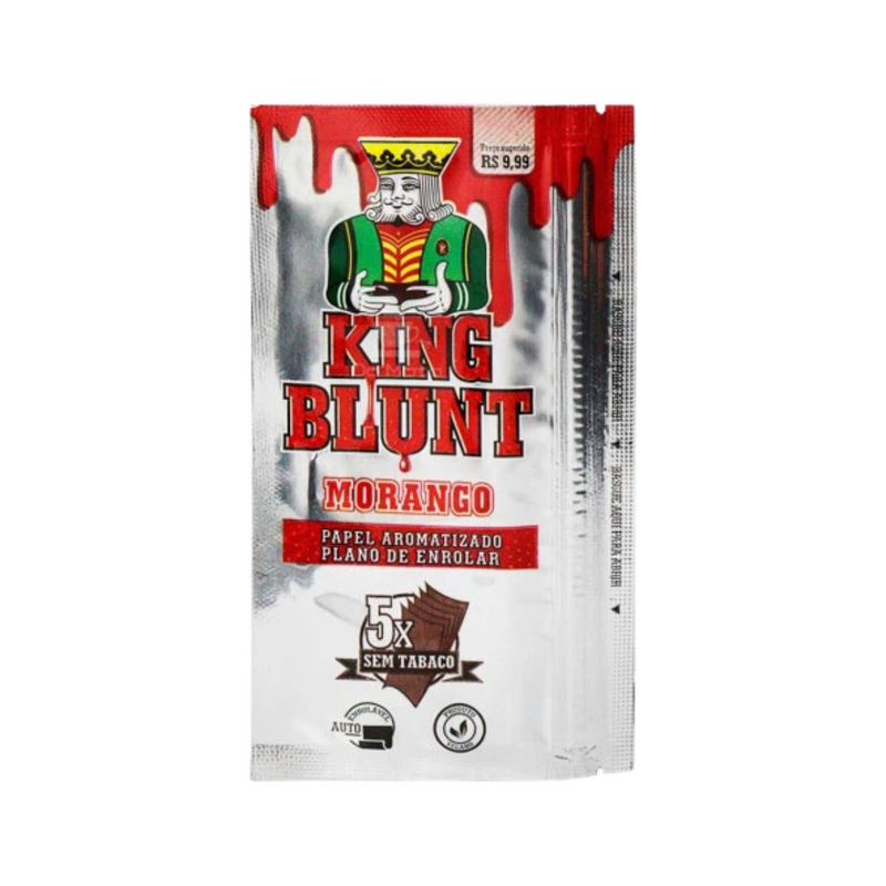 Pacote de Seda King Blunt Sabor Morango