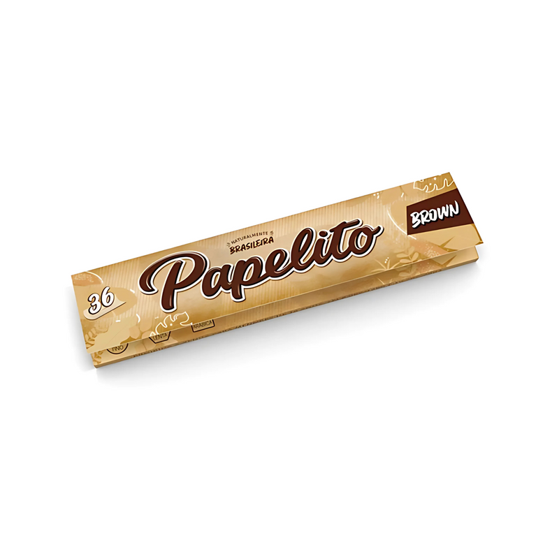 Display de Seda Papelito Brown King Size 24 Livretos Com Piteira