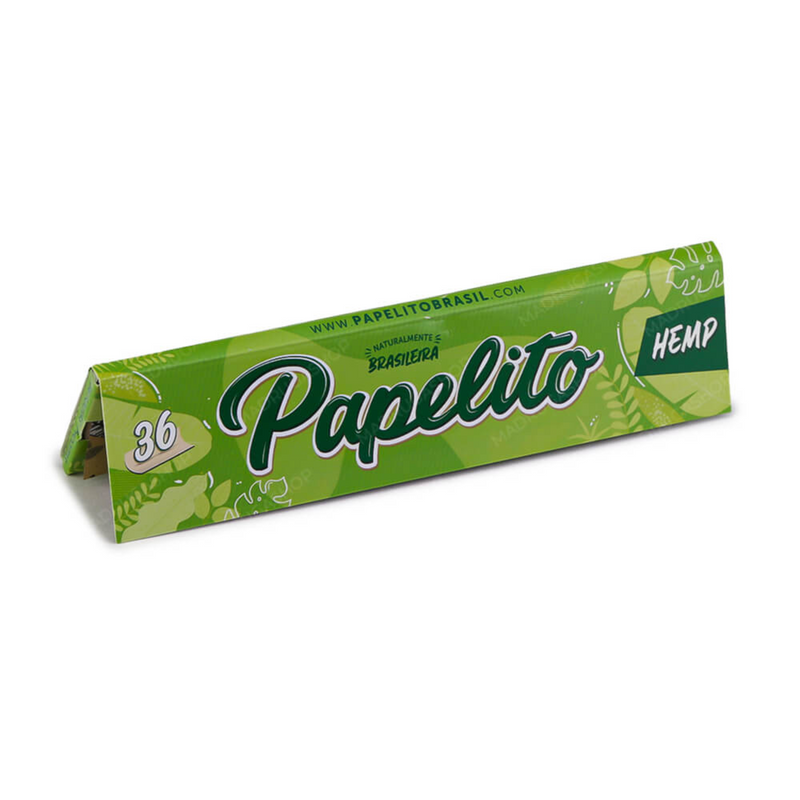 Display de Seda Papelito Hemp King Size Com 25 Livretos