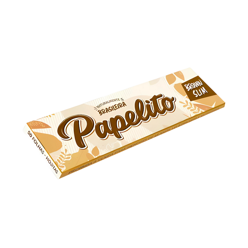 Display de Seda Papelito Brown Slim Mini Size Com 25 Livretos