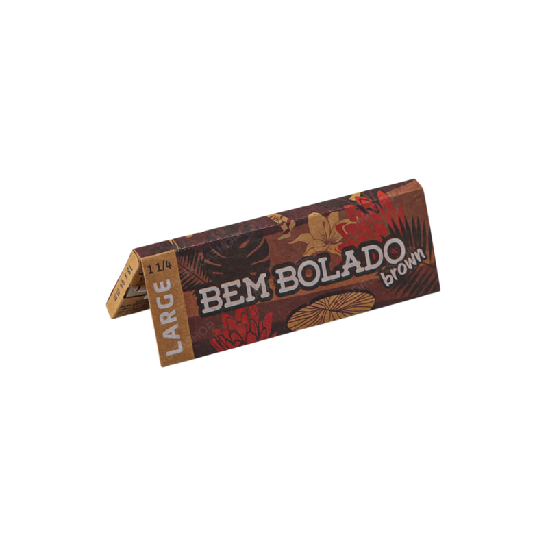 Display de Seda Bem Bolado Brown Um de 1/4 Large Size Com 25 Livretos