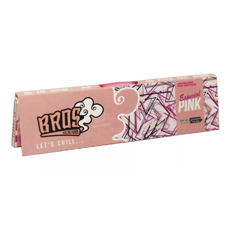 Display de Seda Bros Rosa King Size Com 50 Livretos