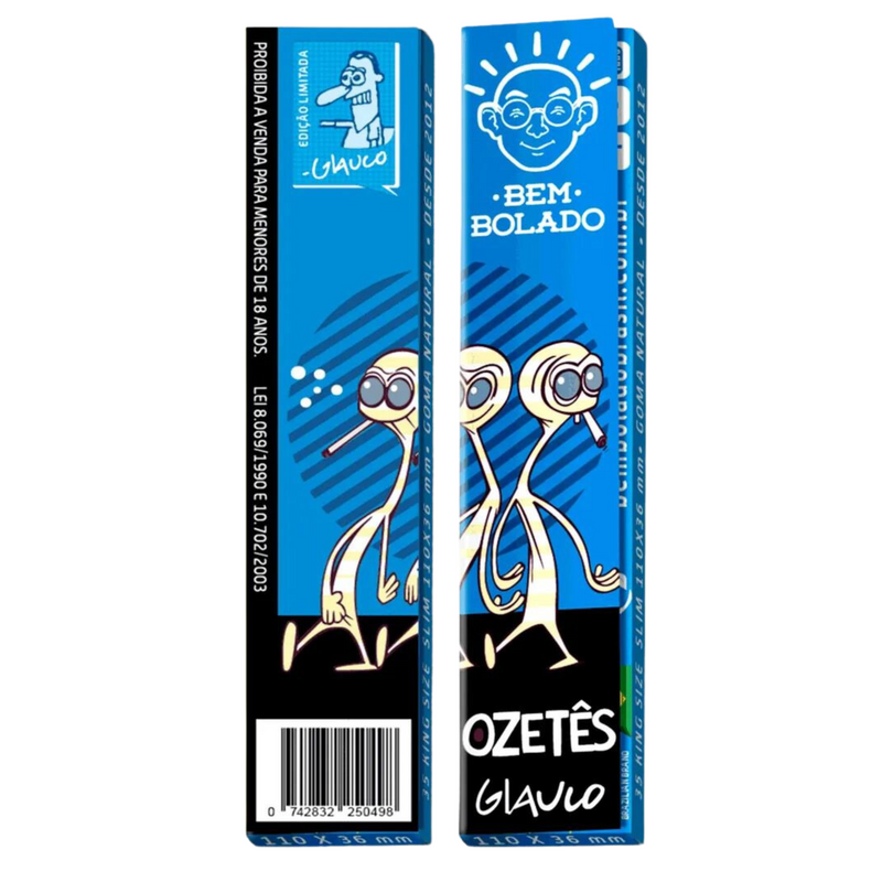 Display de Seda Bem Bolado Glauco King Size Slim Com 30 Livretos